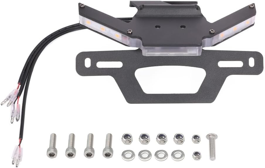 ya 13 9.15 baidi Rear Tail Tidy License Plate Holder LED Signal Light for Kawasaki Z900 Z900SE 24