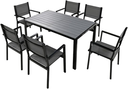 ya 28 10.13 baidi Gray Steel Table Set, for Patio