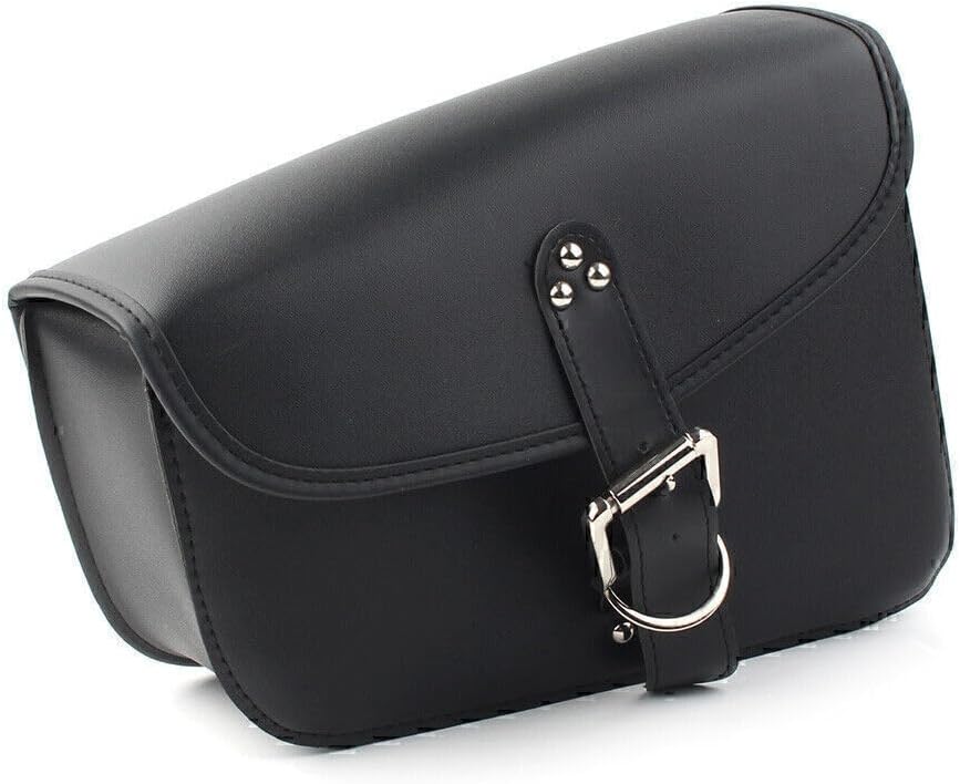 ya 11 9.14 baidiPU Leather Saddlebag Saddle Bag for Harley Sportster Iron 72 883 1200 Left Side