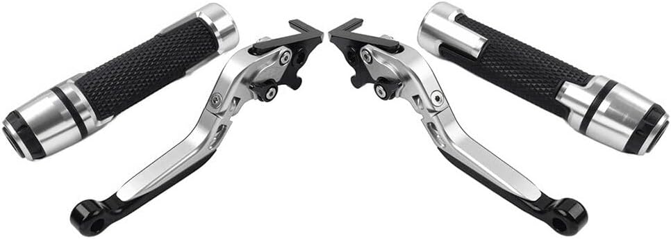 ya 10 9.16 zhengce Folding Extendable Brake Clutch Levers Handlebar Grip Set for Suzuki GSXR60