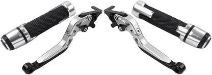 ya 10 9.16 zhengce Folding Extendable Brake Clutch Levers Handlebar Grip Set for Suzuki GSXR60