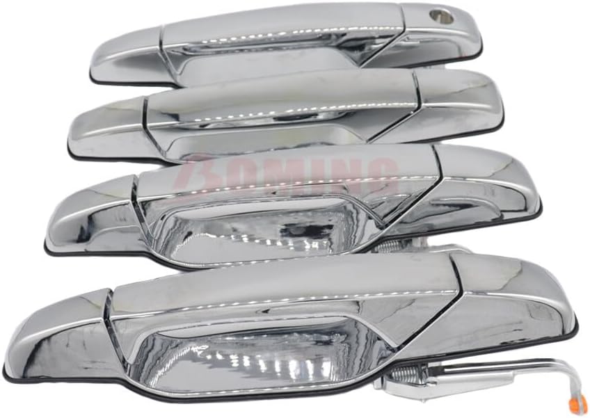 ya 10 9.16 baidi (4) Chrome Front and Rear Door Handles are Suitable for 07-13 for Chevrolet Tahoe for GMC for Yukon for Sierra Denali-