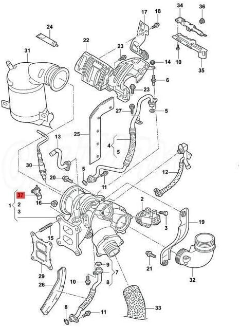 ya 4 8.24 baidi Turbo for Charger acceleration pressure valve solenoid valve suitable for VW for Audi 2.0T 06F906283F