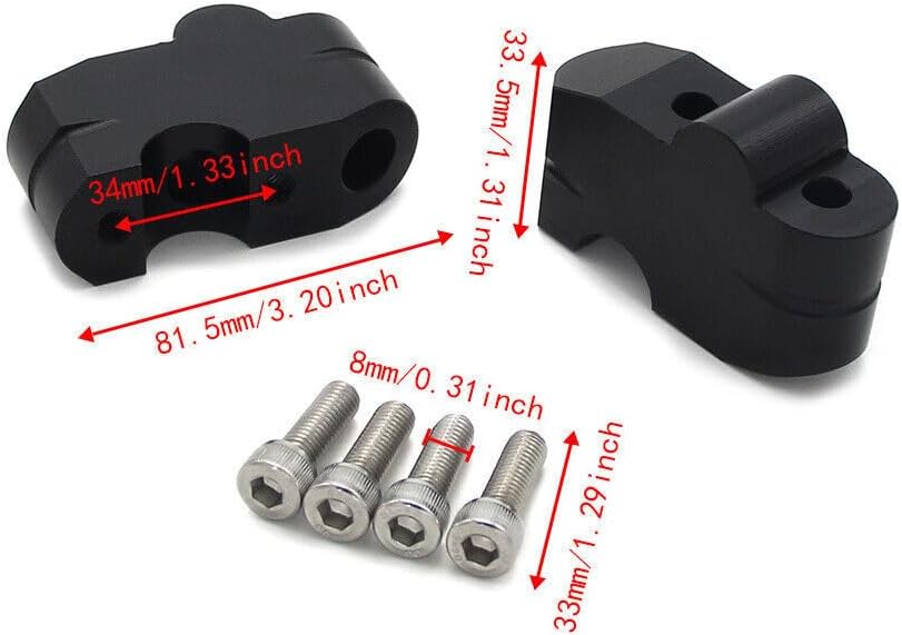 ya 13 9.15 baidi for Kawasaki Motorcycle Handle Bar Risers ER400 Z400 2019-2020