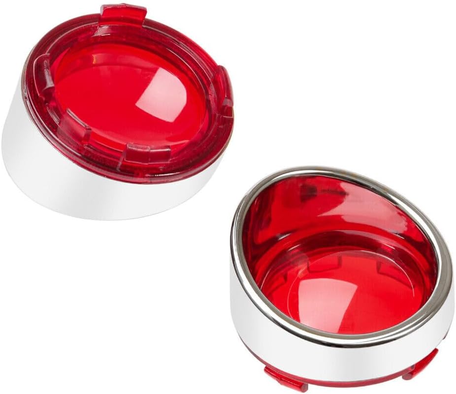 ya 5 8.24 baidi Turn signal light red lens cover sunshade for Harley Touring Electra Glide
