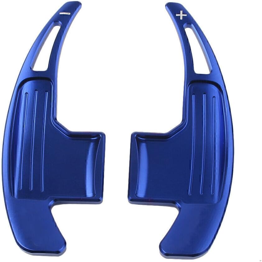 ya 4 8.14 Steering Wheel Shift Paddle Shifter Extension Trim Fit for Ford for Mustang 2015-21 Blue