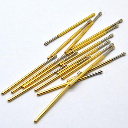 ya 16 10.20 baidi 100pcs/Bag P100-A2 Dia 1.5mm Spring Test Probes Pogo Pin Length 33.35mm