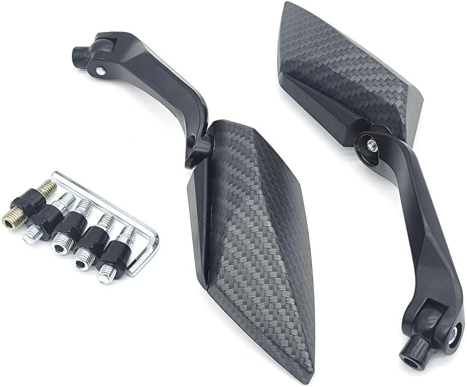 ya 13 9.15 baidi 2X 8mm/10mm Universal Carbon Motorcycle Motorbike Rearview Rear View Side Mirror
