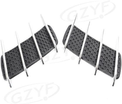 ya 4 8.24 baidi 2x Vent Trim/Hood Air Flow Intake Cover Car Decoration FIN Side For Universal