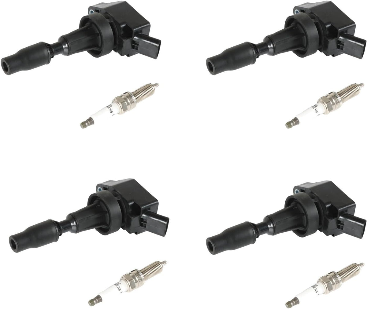 ya 9 10.24 4x Ignition Coils+ 4x Iridium Spark Plugs for 17-20 for Hyundai for Elantra 1.6L UF817