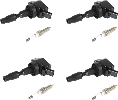 ya 9 10.24 4x Ignition Coils+ 4x Iridium Spark Plugs for 17-20 for Hyundai for Elantra 1.6L UF817