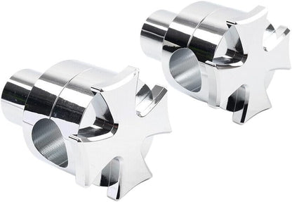 ya 11 9.14 baidiUniversal 2 Rise Handlebar Riser Clamp Mount for Harley Softail Dyna Road King