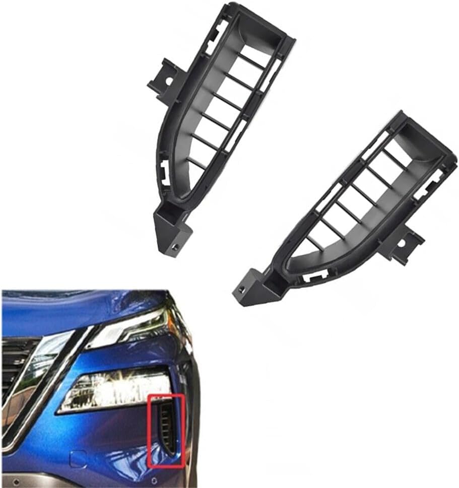 ya 2 8.15 1 Set Outer Bumper Grille 62256-6RR0A 62257-6RR0A for Nissan 2021-2023 Rogue