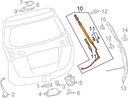 ya 10 9.16 baidi for 2013-2018 for Toyota for RAV4 68920-09010 One Set Power Liftgate Actuator Assembly