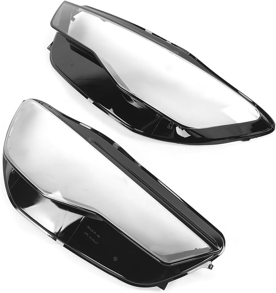 ya 4 8.10 Pair clear headlight glass lenses scatter discs for Audi A6 C7 2016 2017 2018