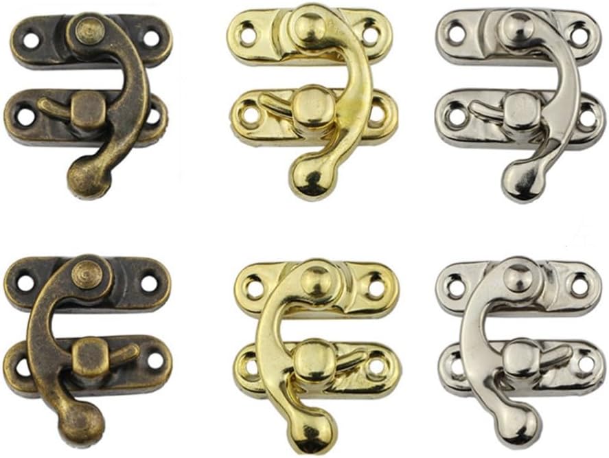 ya 26 10.21 baidi 30Pcs Iron Chest Latch Buckle Hasps for Box Tool Packing Lock