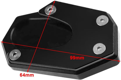 ya 2 8.15 Side Stand Enlarge Kickstand Pad Blue for Suzuki V-STORM 800DE 2023