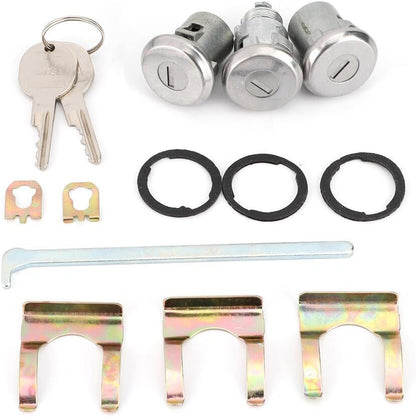 ya 5 8.10 Hot Cutlass Lock Set Door Trunk Key Kit 654394765282 Replacement Part for
