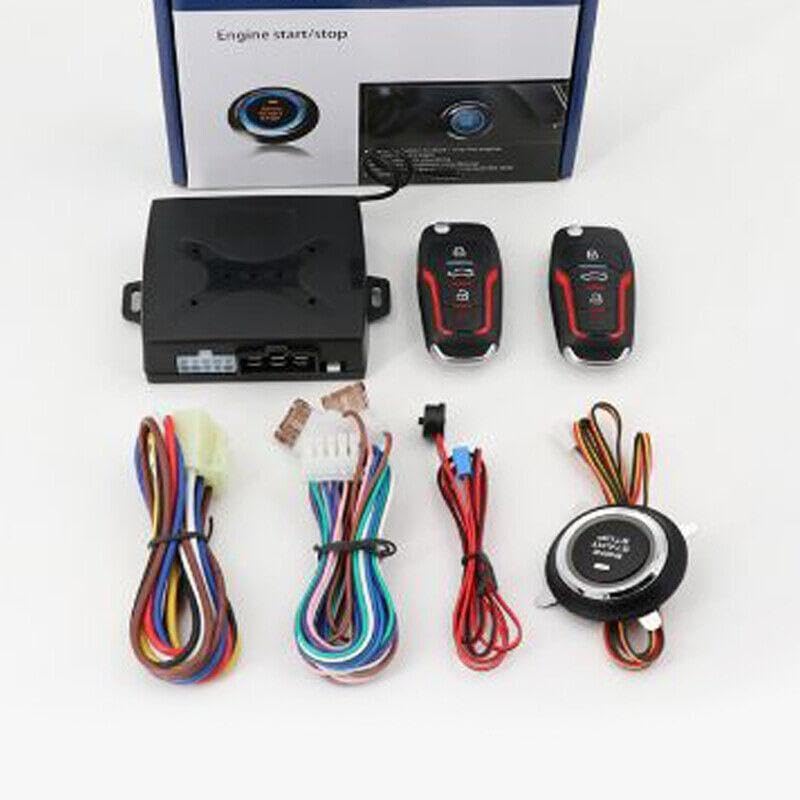 ya 3 8.24 baidi Keyless Entry Engine Start Alarm System Button Remote Start Stop kit