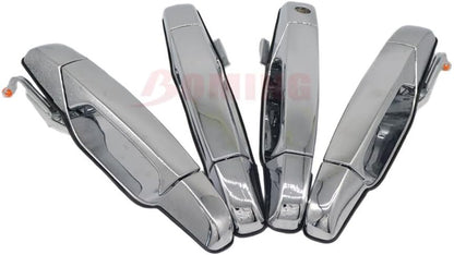 ya 10 9.16 baidi Front Rear Chrome Door Handle for Chevy Tahoe for GMC Yukon Sierra 1500 Denali 07-13