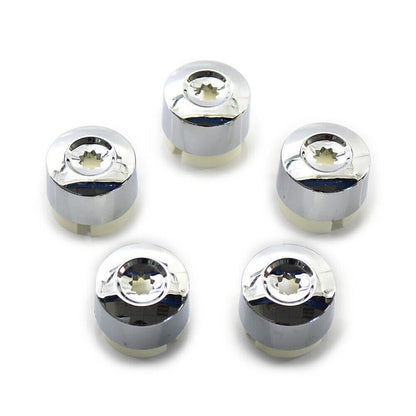 ya 5 8.10 5pcs Chrome Wheel Lug Bolt Caps Fits 2004-2017 for VW Touareg 7L6601173A