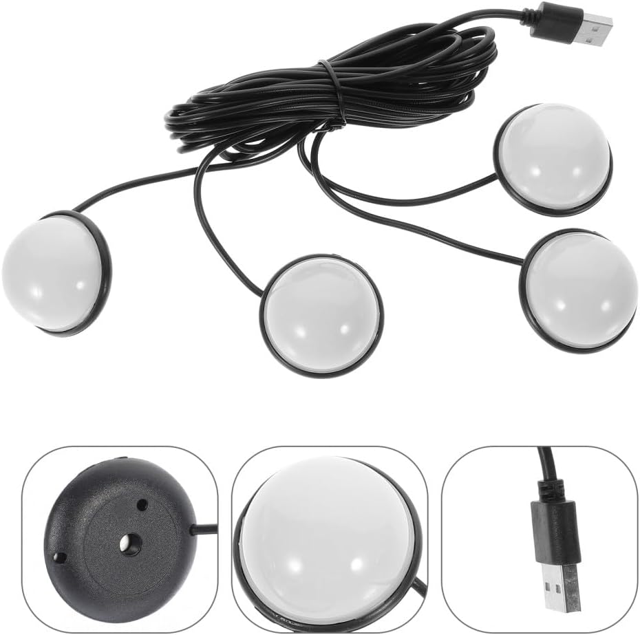 ya 13 9.15 baidi Auto Atmosphere Light USB 1 In 4 Way Car Interior Light Car Ambient Lamp Car