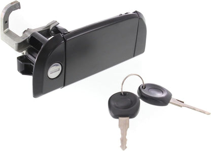 ya 2 8.15 Door Handle Front Passenger Right Side for VW Smooth Black RH Hand 701837206