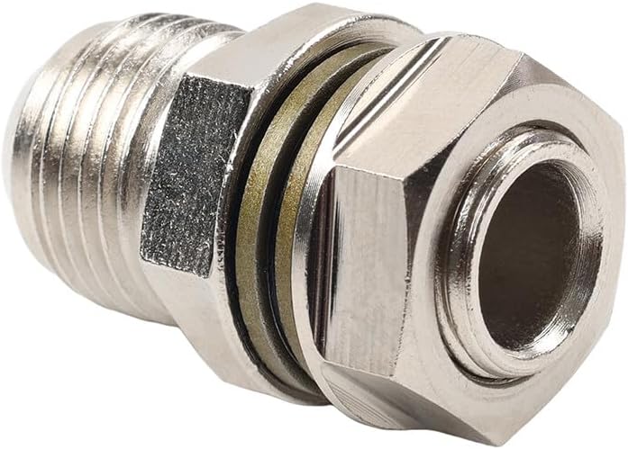 ya 10 9.16 baidi 10AN to M18x1.5mm Turbo Oil Pan/Sump Return Drain Adapter Bung Fitting No Weld
