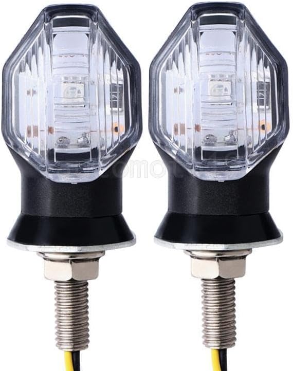ya 7 8.24 baidi 2x Motorcycle LED Amber Turn Signal Lights Blinker Indicator for Suzuki for Yamaha