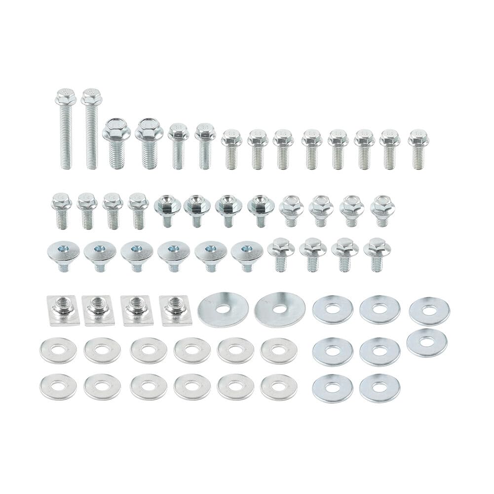 ya 6 8.24 baidi 62pc Body Bolt Kit Fasteners Washer Nut for Honda CR125R 87-1997 CR250R 1988-96