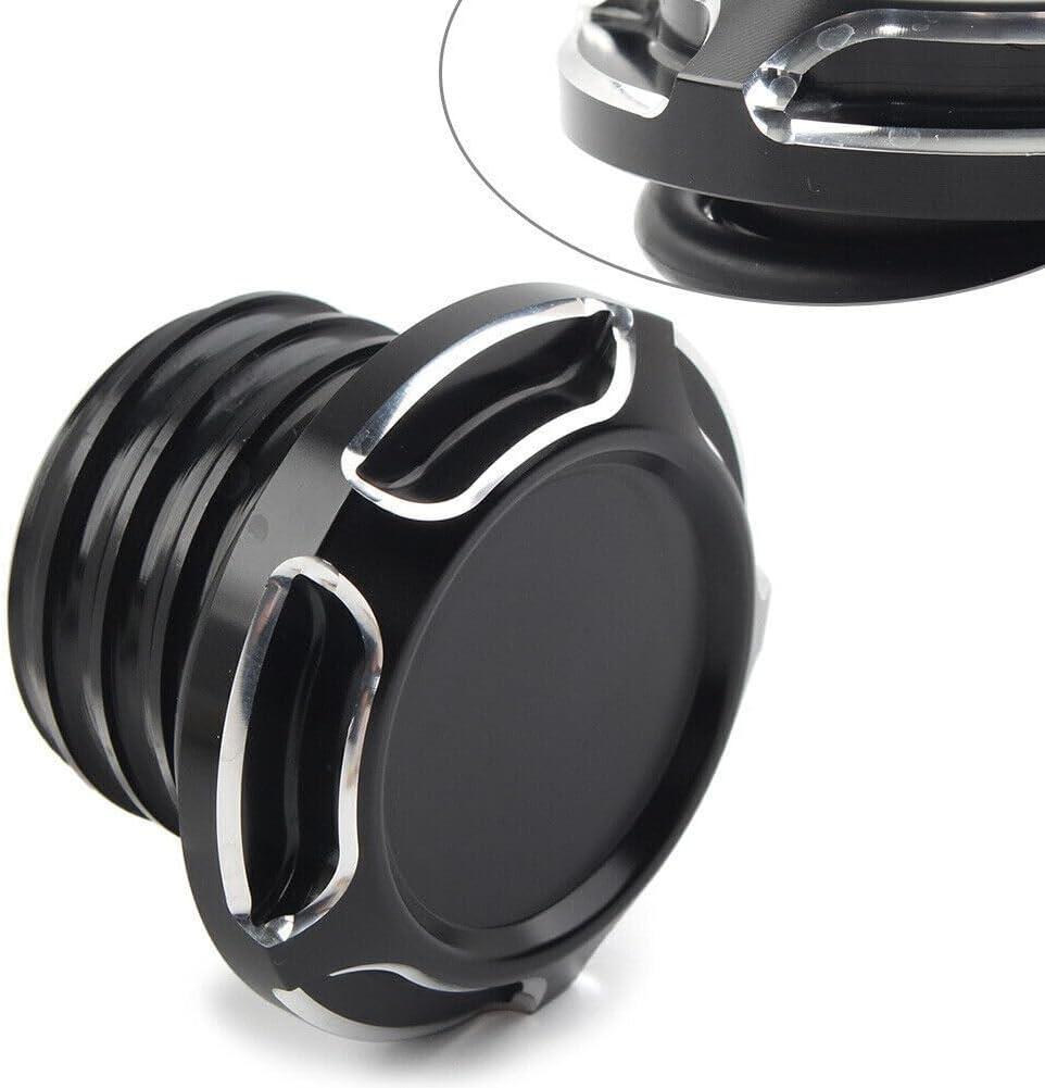 ya 4 8.10 CNC Cut Gas Cap Fuel Tank Right-hand Thread Fits For Harley Dyna Softail