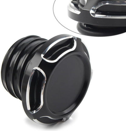 ya 4 8.10 CNC Cut Gas Cap Fuel Tank Right-hand Thread Fits For Harley Dyna Softail