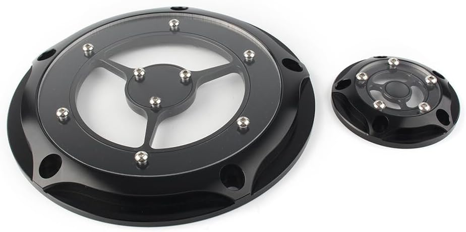 ya 2 8.15 Black Derby Timing Timer Cover for Harley Road King Electra Glide Softail