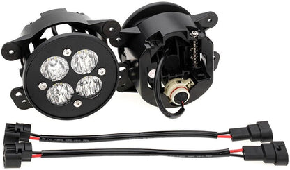 ya 7 8.24 baidi x LED Flood Pattern Anti-collision Fog Light H10 Connector for Jeep for Chrysler for Dodge 