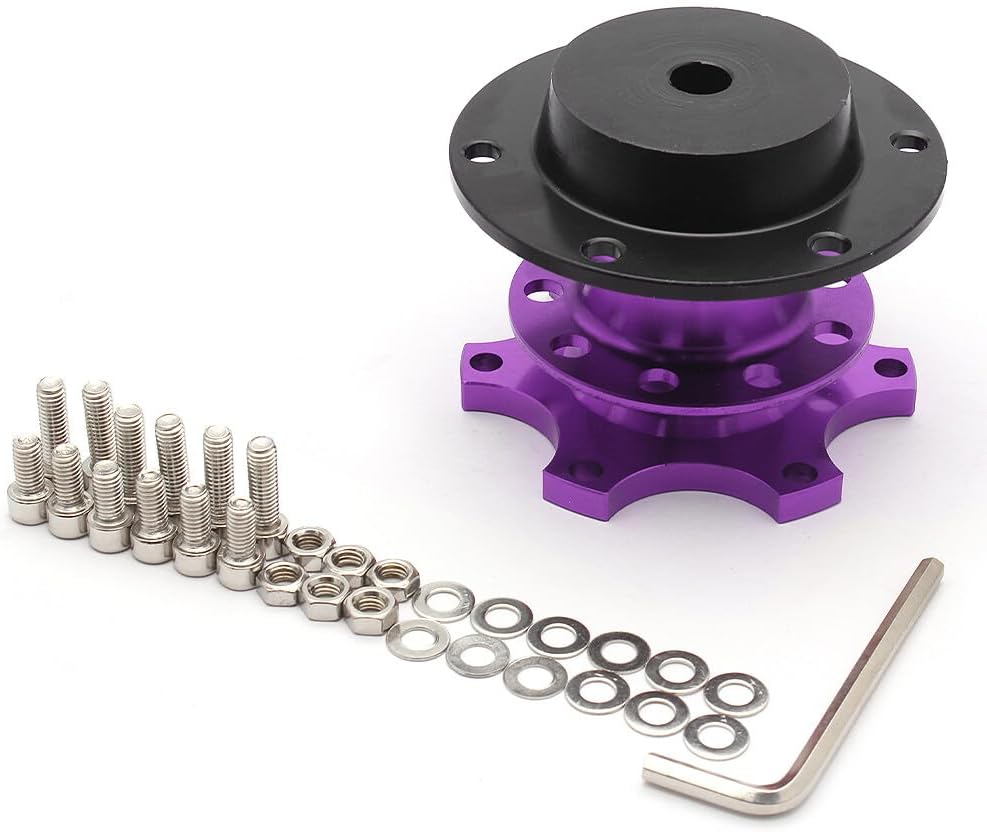 ya 10 9.16 zhengce Sports Steering Wheel Quick Release Snap Off Boss Hub Adapter Purple Univer