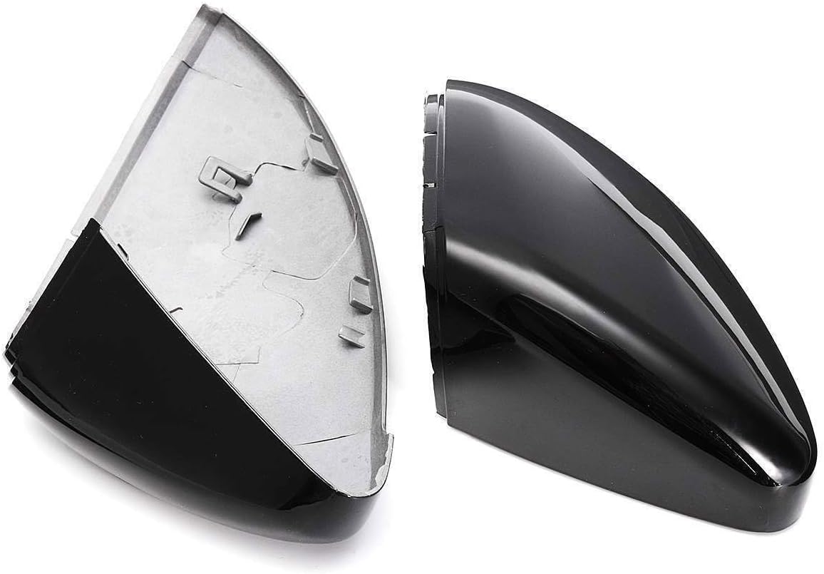 ya 11 9.14 baidi2PCS Gloss Black Side Rear view Mirror Covers Caps Fit for VW for Golf GTI MK7 7.5