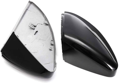 ya 11 9.14 baidi2PCS Gloss Black Side Rear view Mirror Covers Caps Fit for VW for Golf GTI MK7 7.5
