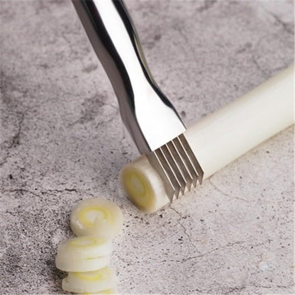 ya 14 9.20 baidi Home Stainless Steel Spring Onion Cutter Grater Vegetable Kitchen Gadgets Tool-1