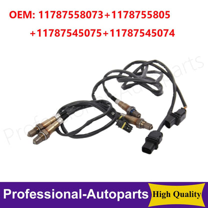 ya 4 8.8.2 Set of 4PCS Oxygen Sensors Upstream+Downstream for BMW X3 X5 3.0si 2007-2010
