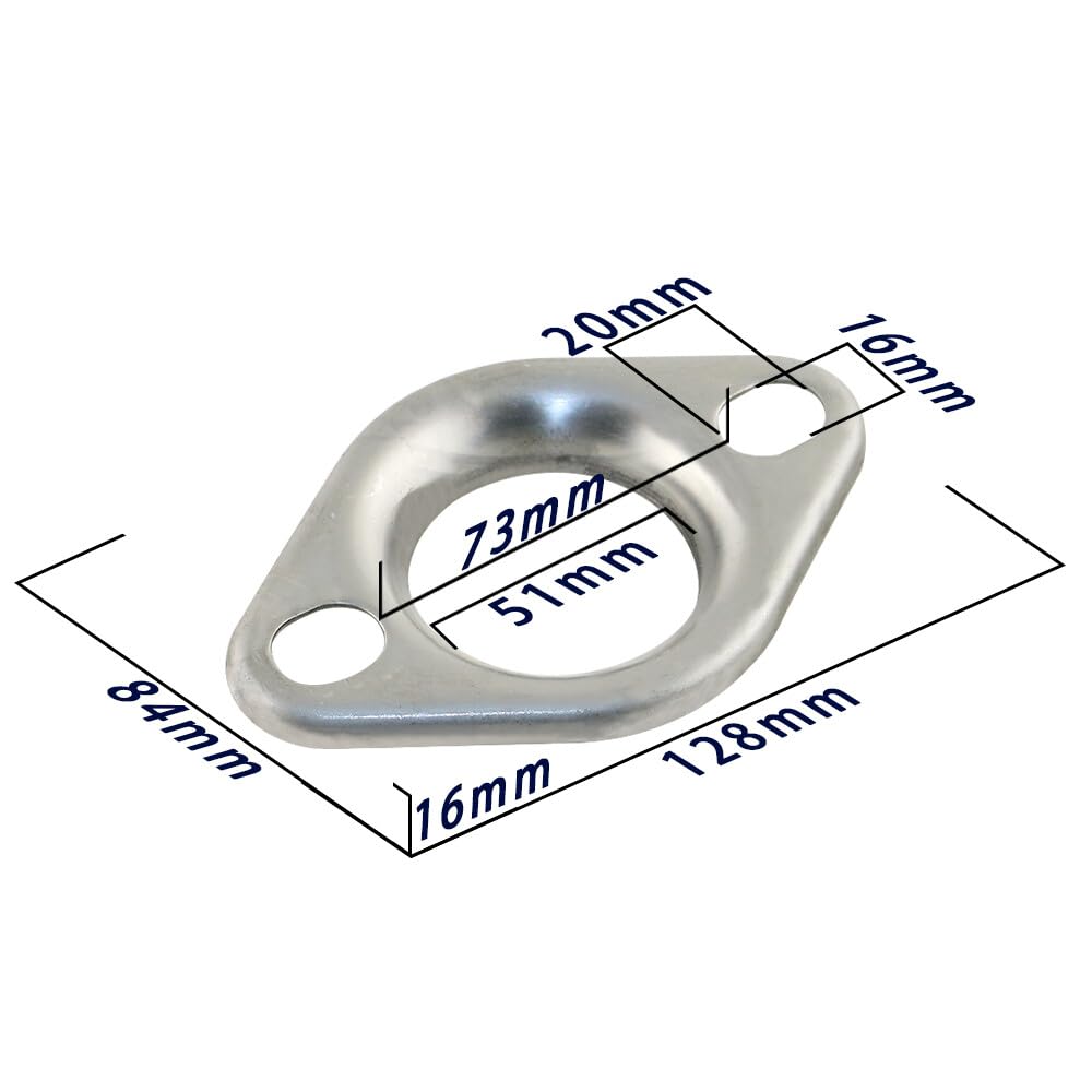 ya 28 10.13 zhengce Set 2 Collector Flange & Donut Flange Header Stainless Steel w/Gasket