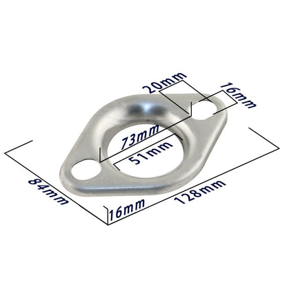ya 28 10.13 zhengce Set 2 Collector Flange & Donut Flange Header Stainless Steel w/Gasket