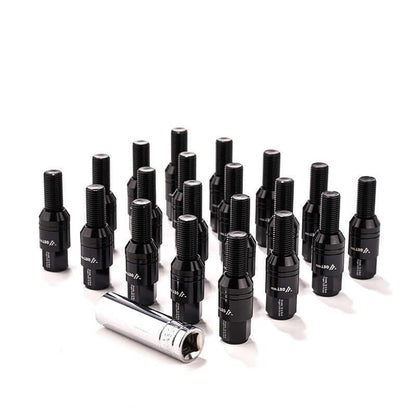 ya 10 9.16 baidi 20x M14x1.5 Wheel Lug Bolt 35mm Shank Cone for SEAT Stud for Most Aftermarket Black