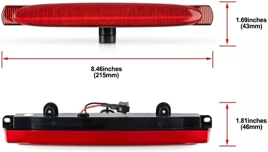 ya 4 8.8.2 5PCS 3rd Third Brake Lamp Stop Tail Light For 1997-2004 for Chevrolet for Corvette C5