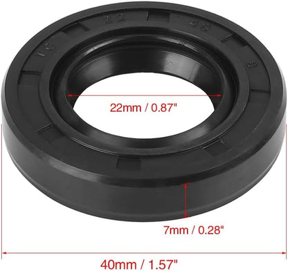 ya 4 8.8.2 22mm x 40mm x 7mm Rubber Double Lip TC Type Oil Shaft Seal
