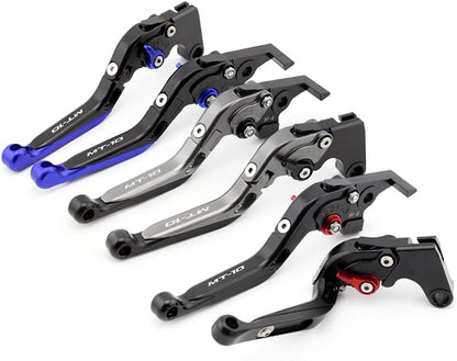 ya 4 8.14 Adjustable Foldable Extendable Clutch Brake Levers for Yamaha MT-10/SP 2022-2024