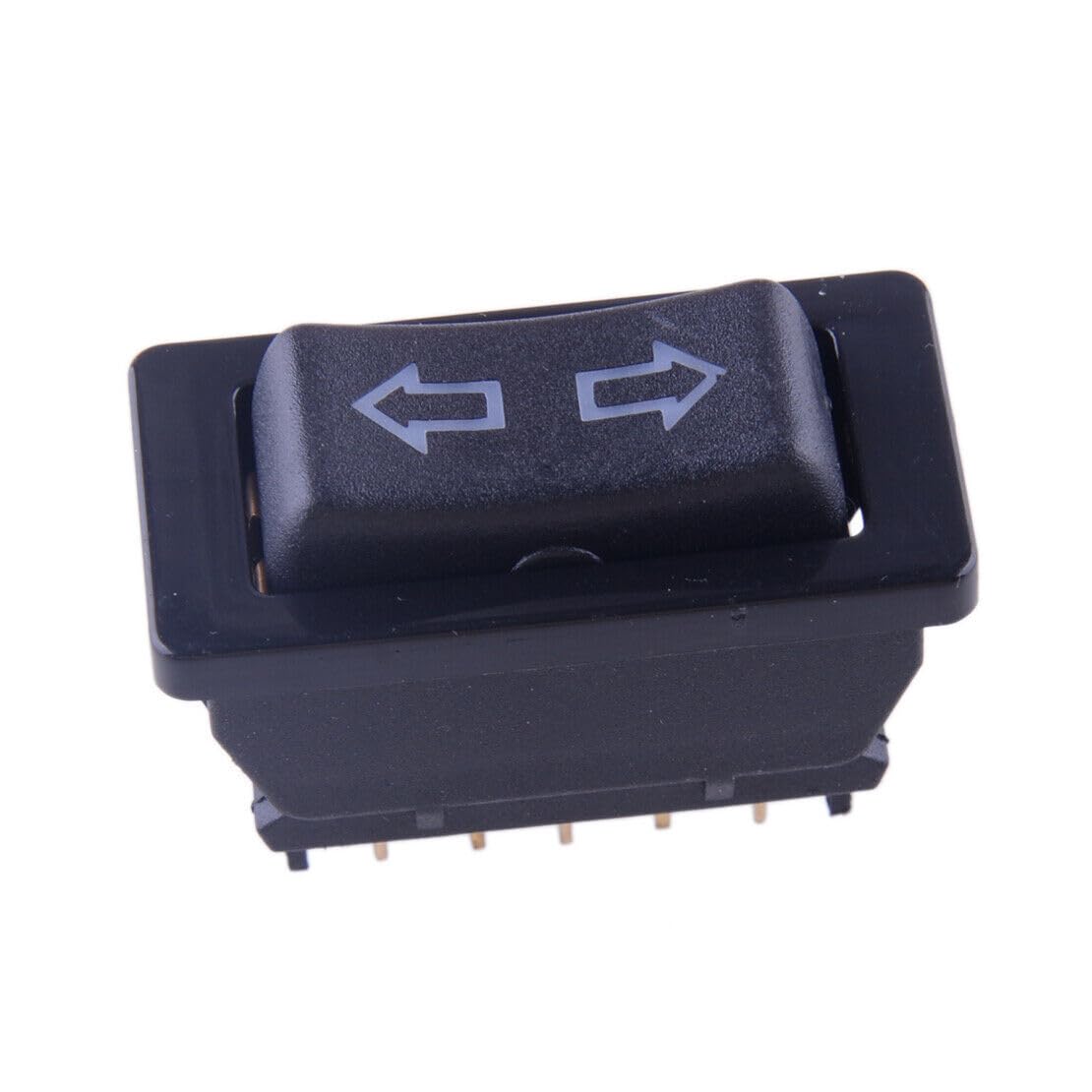ya 9 10.24 4 Pack Blue Light Car Power Window Rocker Switch Door Lock Button 5 Pin DC