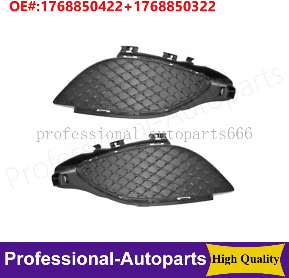 ya 7 8.24 baidi 1Pair Front L&R Bumper Fog Grille Cover for for Benz A-Class W176 A160 A45 A220 A250