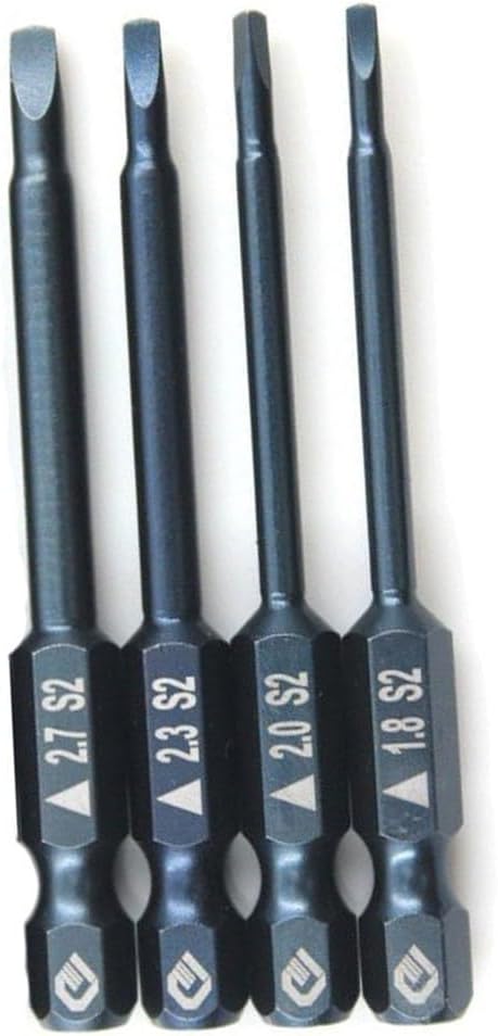 ya 28 10.13 baidi 4pcs 65mm 1/4 Hex Shank Triangle Magnetic Screwdriver Bit Set