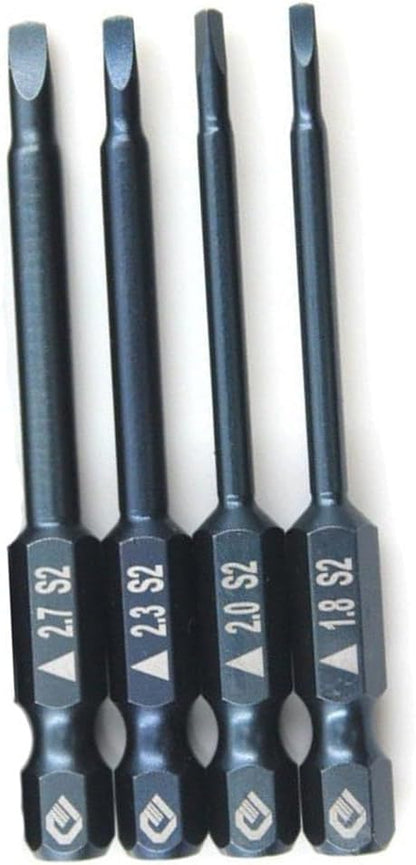ya 28 10.13 baidi 4pcs 65mm 1/4 Hex Shank Triangle Magnetic Screwdriver Bit Set