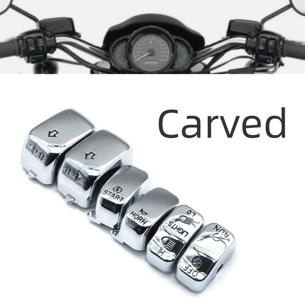 ya 4 8.24 baidi 6-piece handle control switch button cover for Harley Dyna 1996-2013